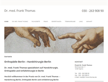 Tablet Screenshot of drfrank-thomas.de